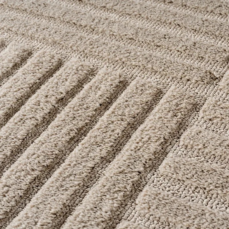 Dywan nowoczesny 3D Art beżowy Kwadraty 80 cm x 150 cm