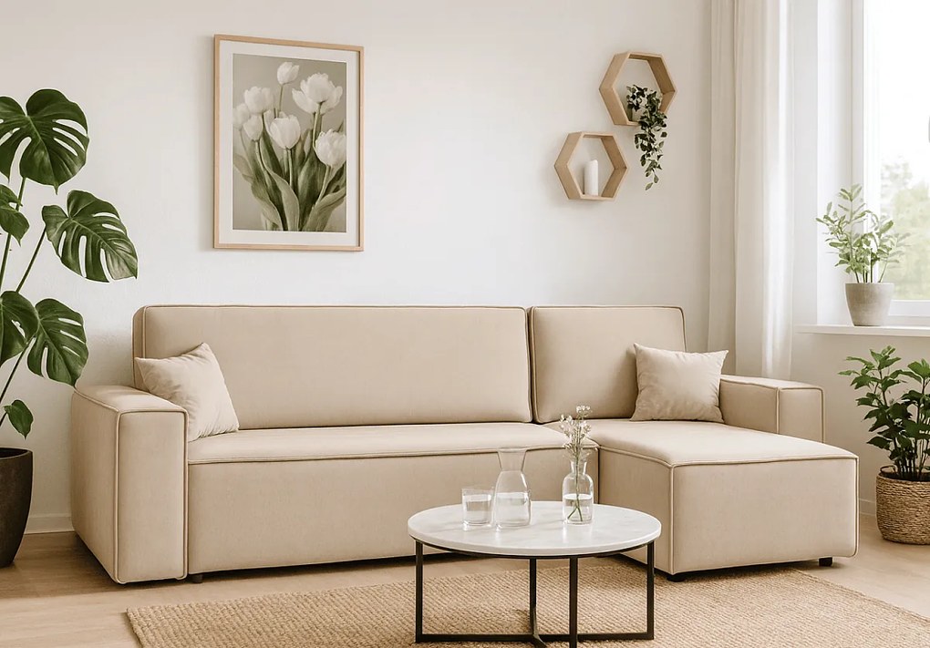 Narożnik DENIS L z funkcją spania 135x200 Riviera 21