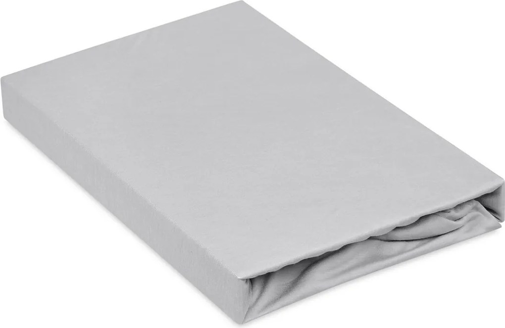 Matex Bamboo nieprzepuszczalny prześcieradło jasnoszary, 80 x 160 cm