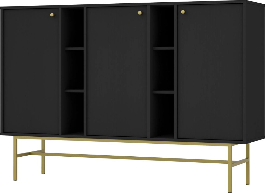 Komoda TORINO 158 cm do Salonu Sypialni Grafit