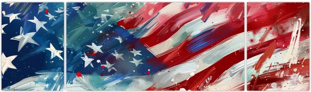 Obraz - Flaga USA (170x50 cm)