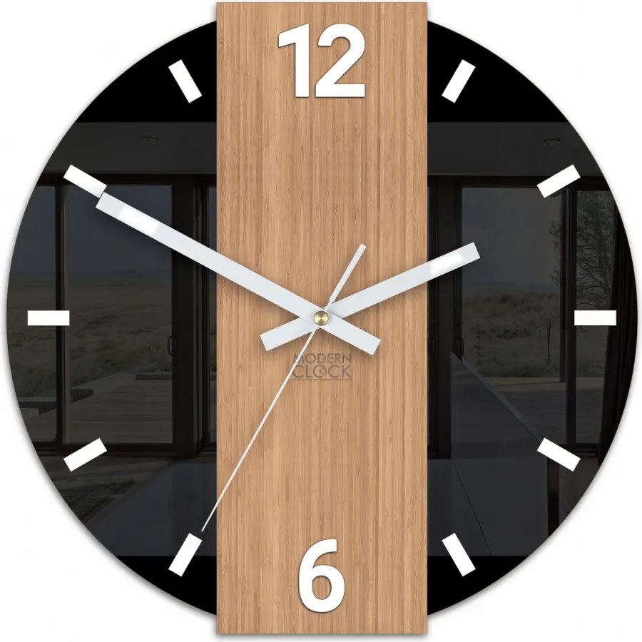Zegar ścienny nowoczesny z cichym mechanizmem do salonu sypialni okrągły