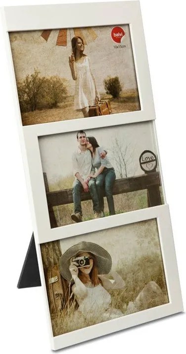 Biała plastikowa ramka stojąca 16x34,5 cm Dijon – Balvi