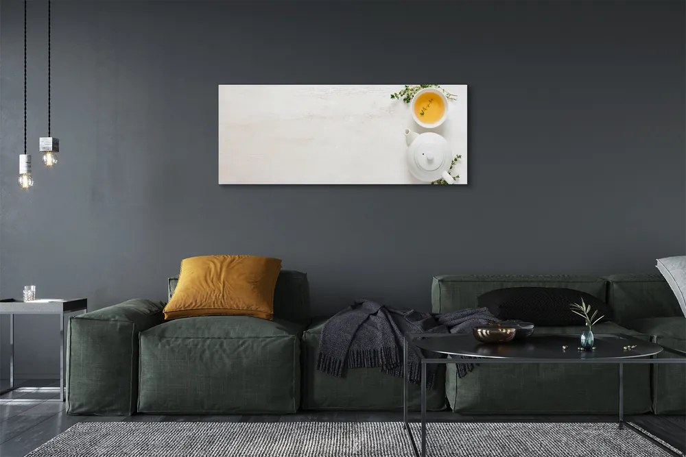 Zdjęcie na płótnie Dzbanek Gorącej Herbaty