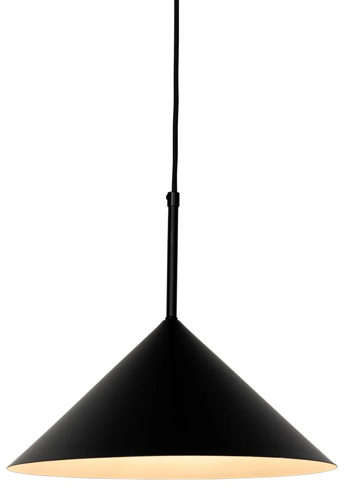 Designerska lampa wisząca czarna - Triangolo
