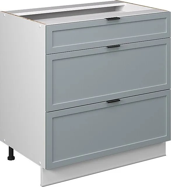 Szafka dolna do kuchni jasnoniebiesko-szary 80x51.6x82 fame-line
