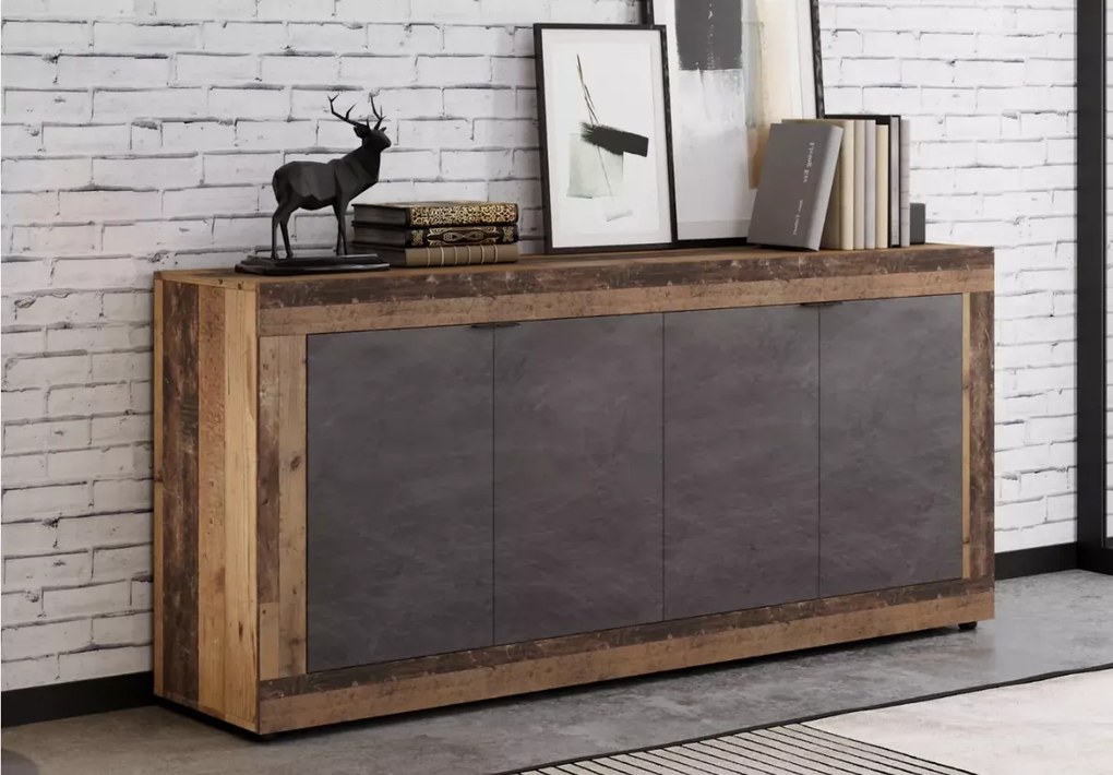 Duża komoda Meshmatics 180cm szafka salon sypialnia 4D