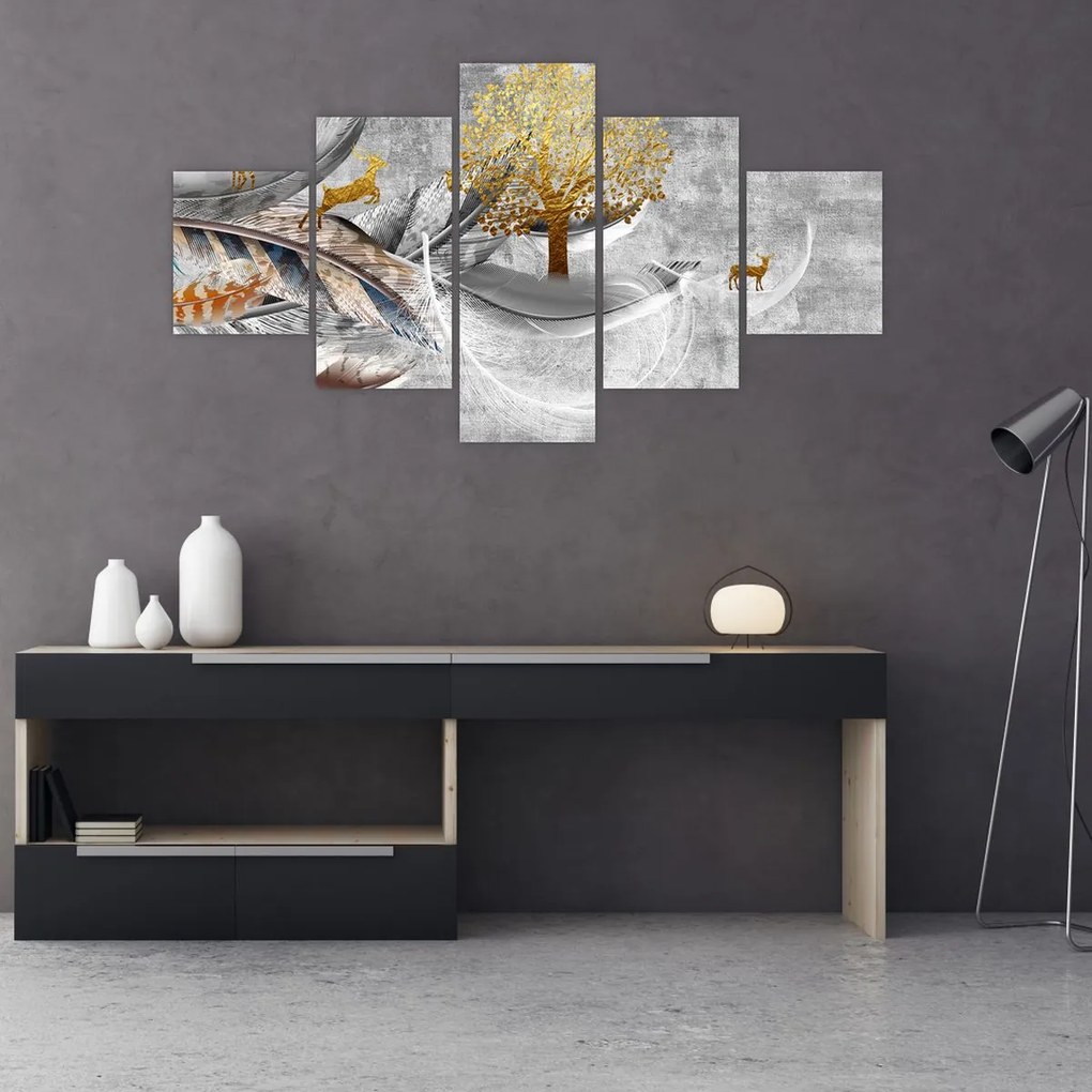 Obraz - Kolaż (125x70 cm)