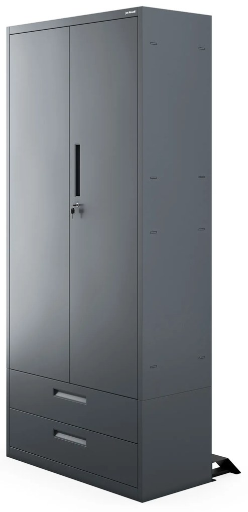 Megan Antracytowy - szuflada podwójna 195 cm