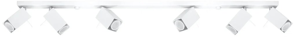 Biały plafon z regulowanymi reflektorami - 4X EX515 A6-E86