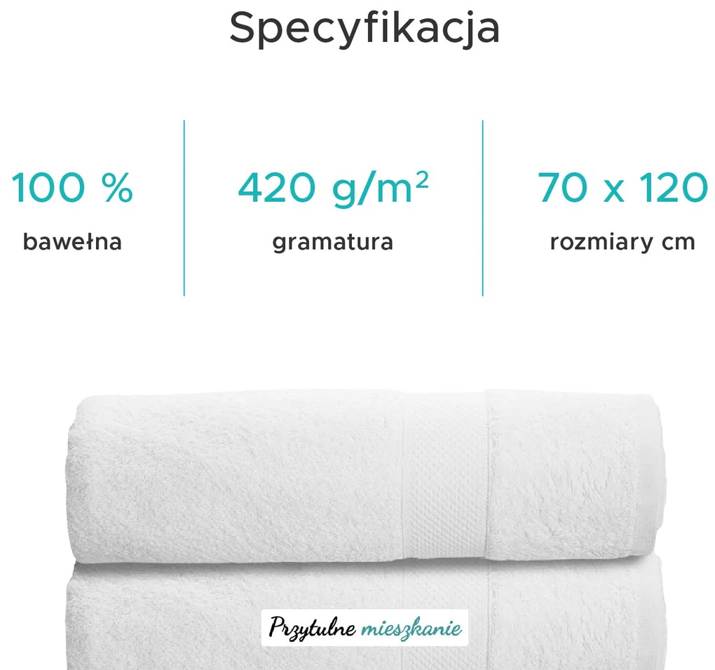 2x ręcznik DONNA 70x120 cm ciemnożółty, 100% bawełna