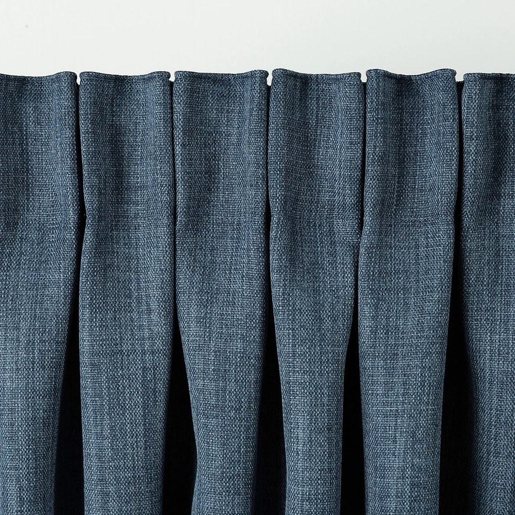Zasłona zaciemniająca na taśmie marszczącej blackout strukturalny ciemny niebieski 140 x 280 cm 1 szt.