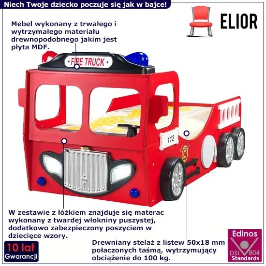 Nowoczesne łóżko dziecięce H5-P68