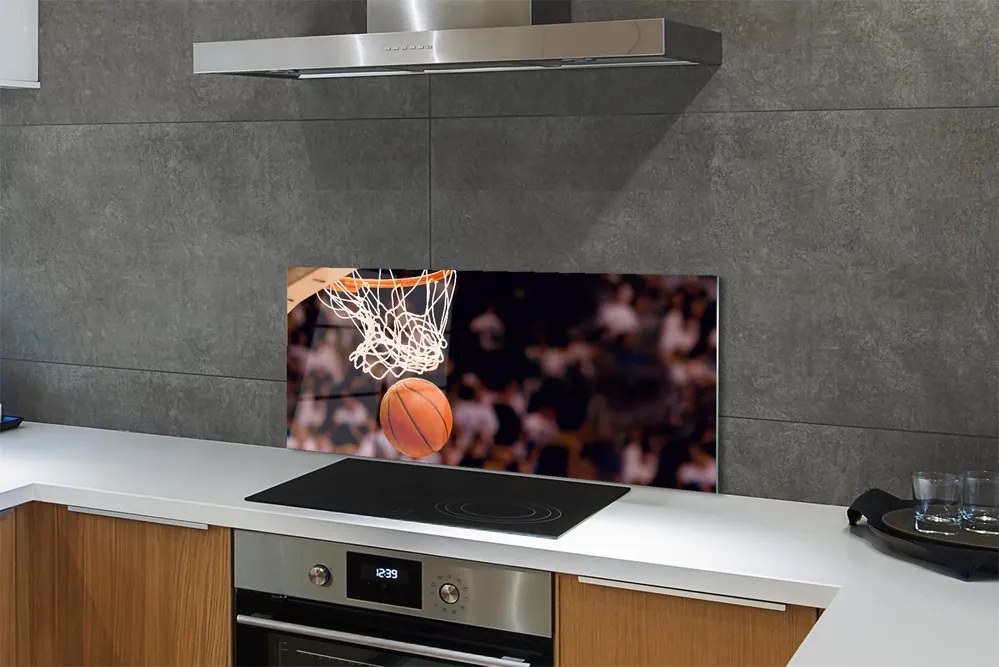 Szklany Panel Klasyka Gry w Koszykówkę