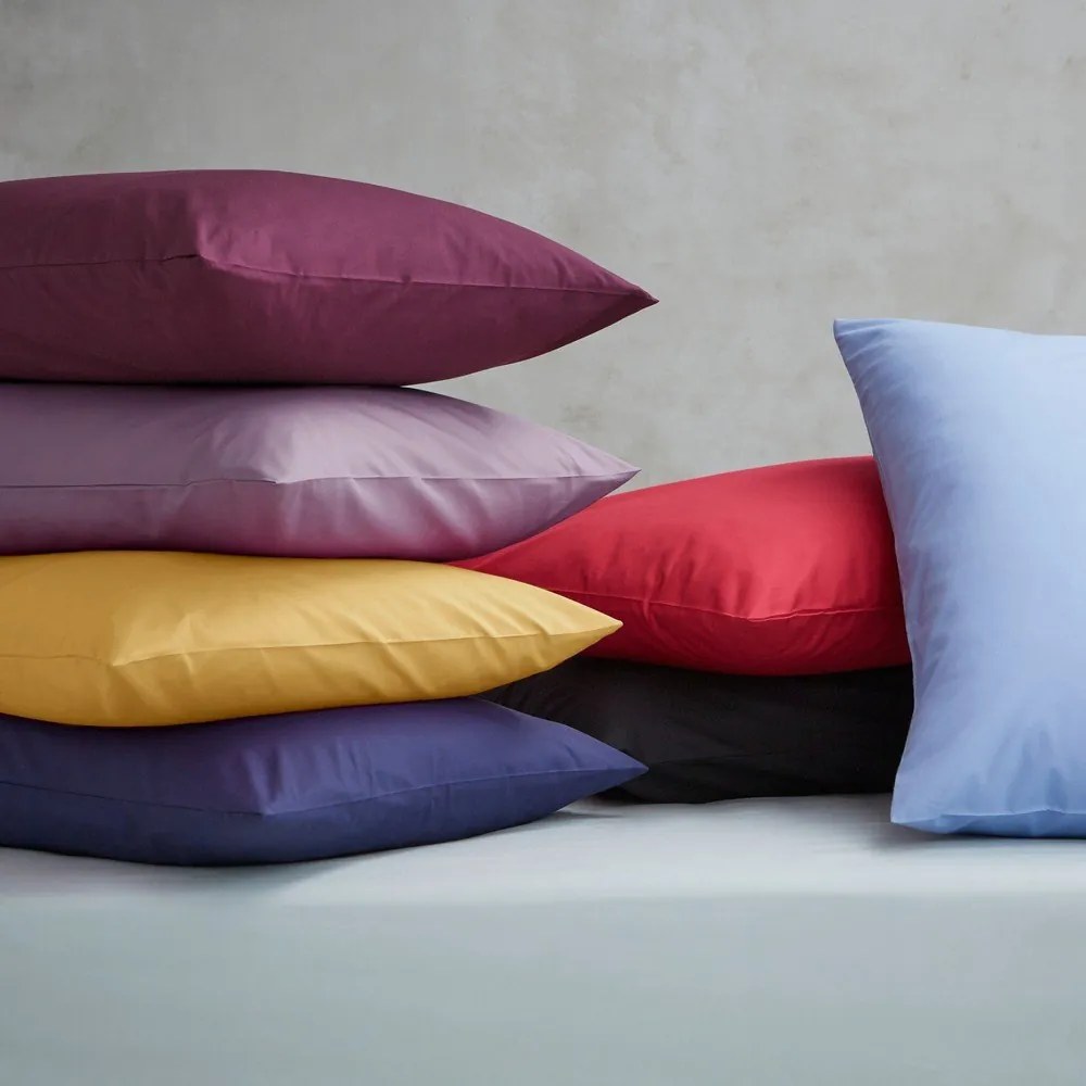 Żółte prześcieradło z perkalu z gumką 135x190 cm Easy Iron Percale – Catherine Lansfield
