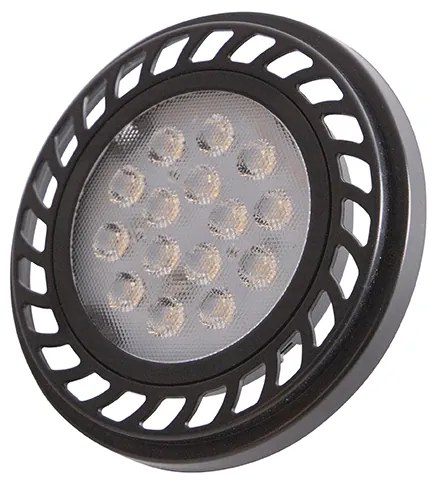 Żarówka LED GU10 przyciemniana AR111 czarna 8W 600lm 2700K