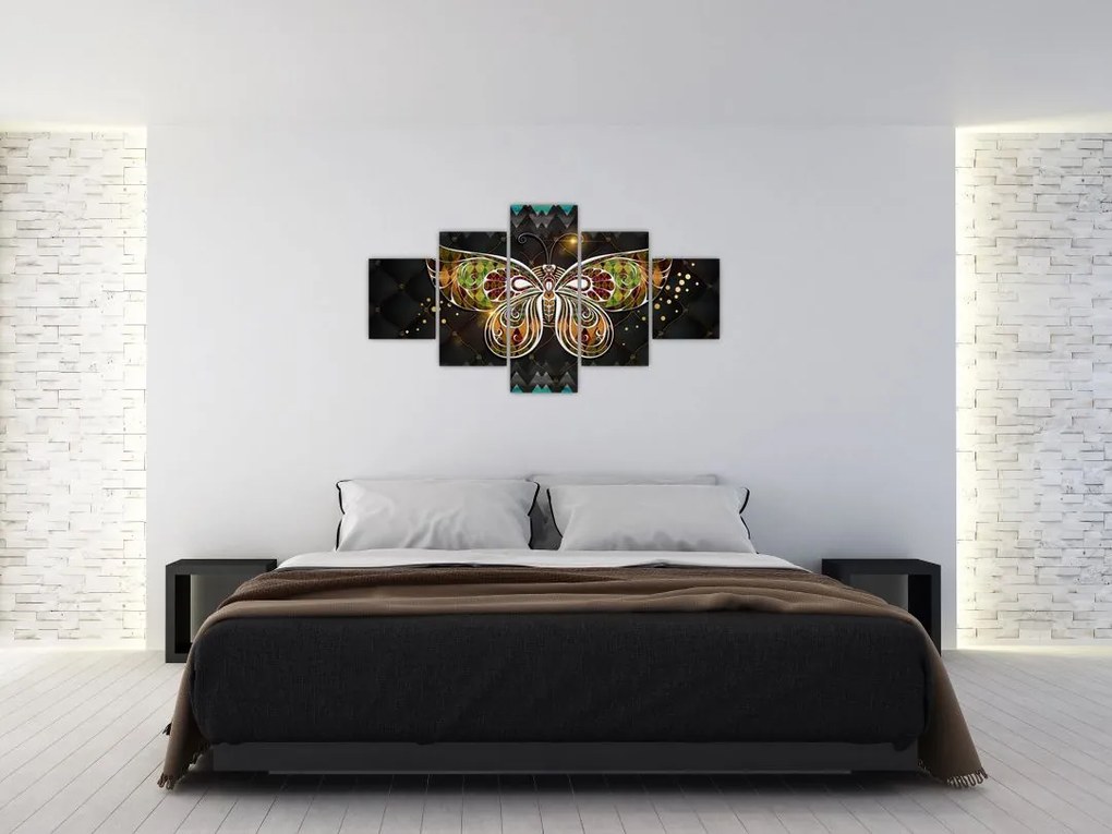 Obraz - Magiczny motyl (125x70 cm)