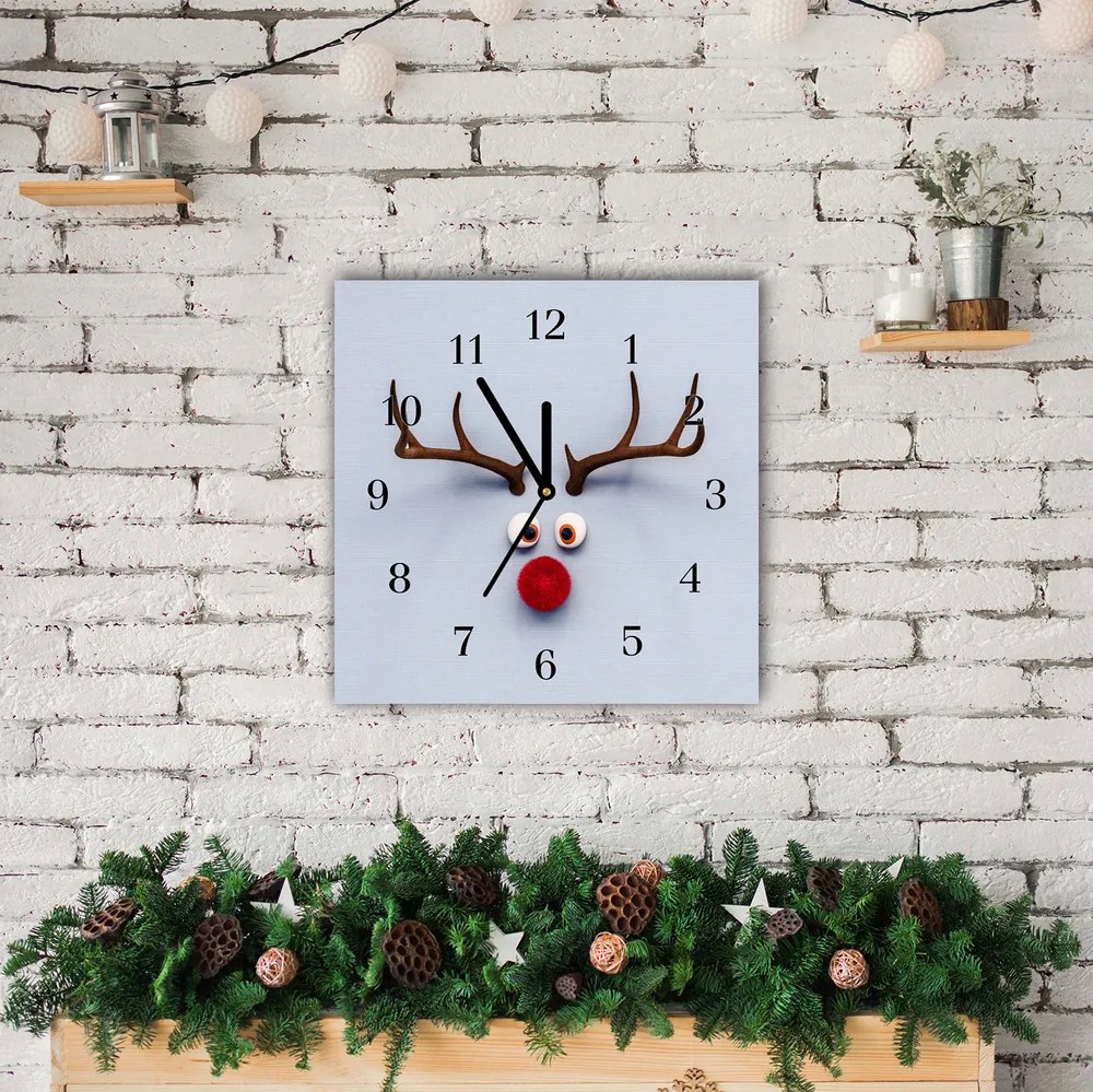 Zegar ścienny Renifer Rudolf Świeta