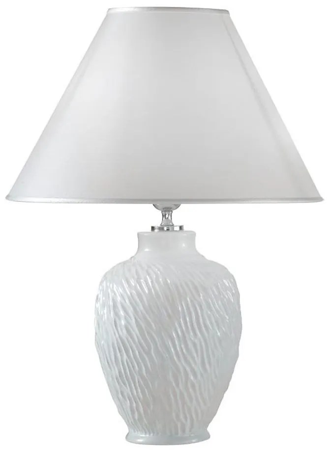 Kolarz A1340.70 - Lampa stołowa CHIARA 1xE27/100W/230V biała średnica 30 cm