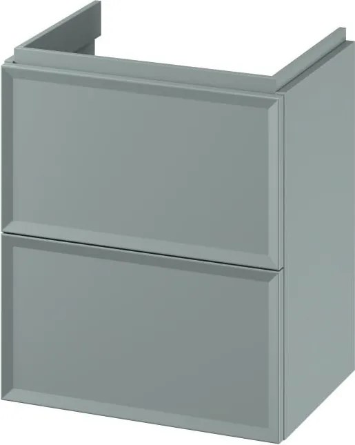 Cersanit S1021-007-Wisząca szafka łazienkowa pod umywalkę MILLE SLIM 50x35 cm miętowa