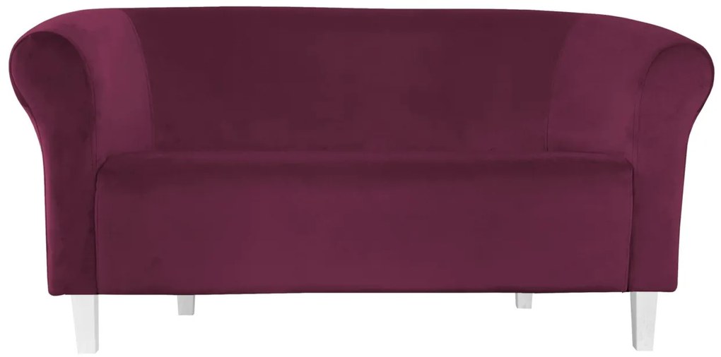 Sofa Milo MG02 śliwka nogi 15 białe
