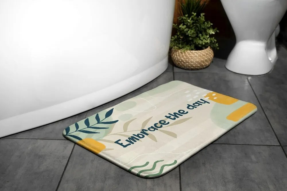 Dywanik łazienkowy antypoślizgowy Dywanik łazienkowy antypoślizgowy Geometryczna Abstrakcja