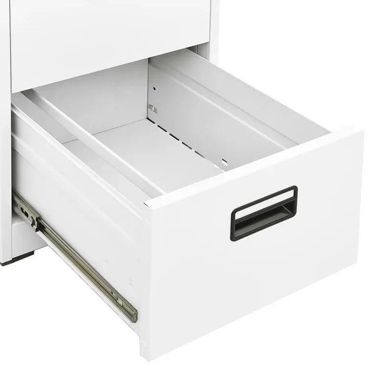 Biały kontenerek pod biurko na klucz - Otwela 3X