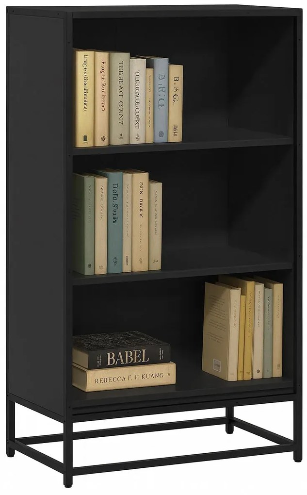 Czarny regał na książki B8-K17