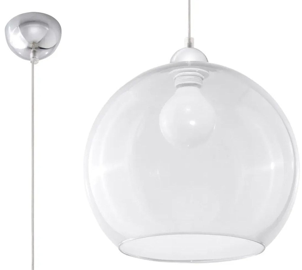 Loftowa lampa wisząca kula K0-W79