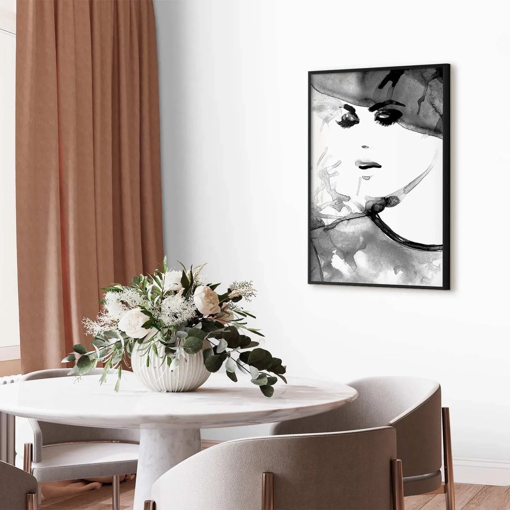Plakat Zakochana elegancja 21x30 cm z ramą czarną bez marginesu ARTGEIST B