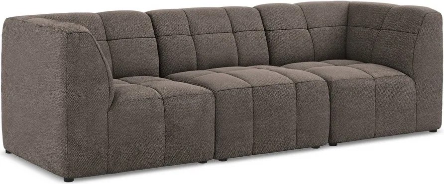 Brązowa sofa z materiału bouclé 255 cm Aloha – Makamii