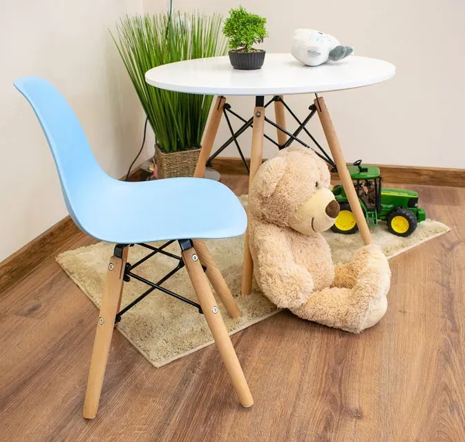 Błękitne Krzesło Do Pokoju 2 Rozmiary C6-A33