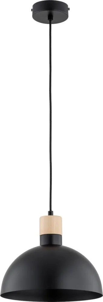 Lampa wisząca na przewodzie NEOMI 1xE27/15W/230V czarna