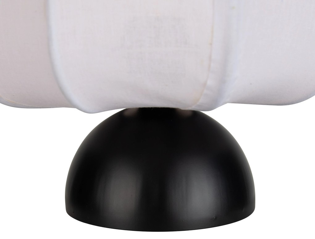 Lampa stołowa Japandi czarna z białym kloszem - NoriJapandi Oswietlenie wewnetrzne