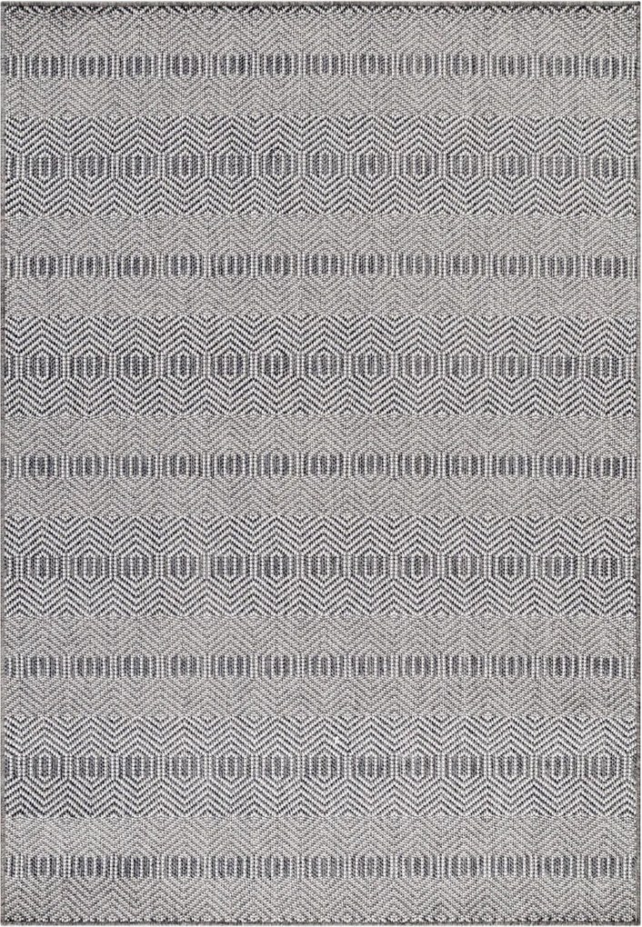 Dywan płaskotkany Aruba geometria szary 200 cm x 290 cm