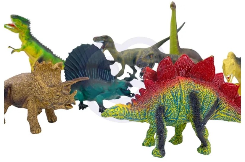 Woopie zestaw figurki dinozaury 16 el. + mata + kuferek