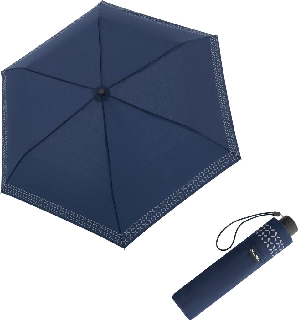 Doppler Fiber Havanna Safety Cross damski składany parasol