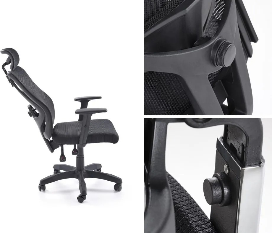 Ergonomiczny fotel biurowy Mason Halmar, zgodny z normą BHP