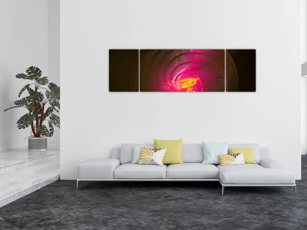 Obraz - abstrakcja spiralna (170x50 cm)