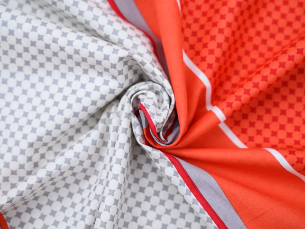 PrzytulneMieszkanie.pl PrzytulneMieszkanie.pl Pościel z bawełny renforcé TABITA czerwone Rozmiar pościeli: 2 szt 80 x 80 cm | 200 x 220 cm