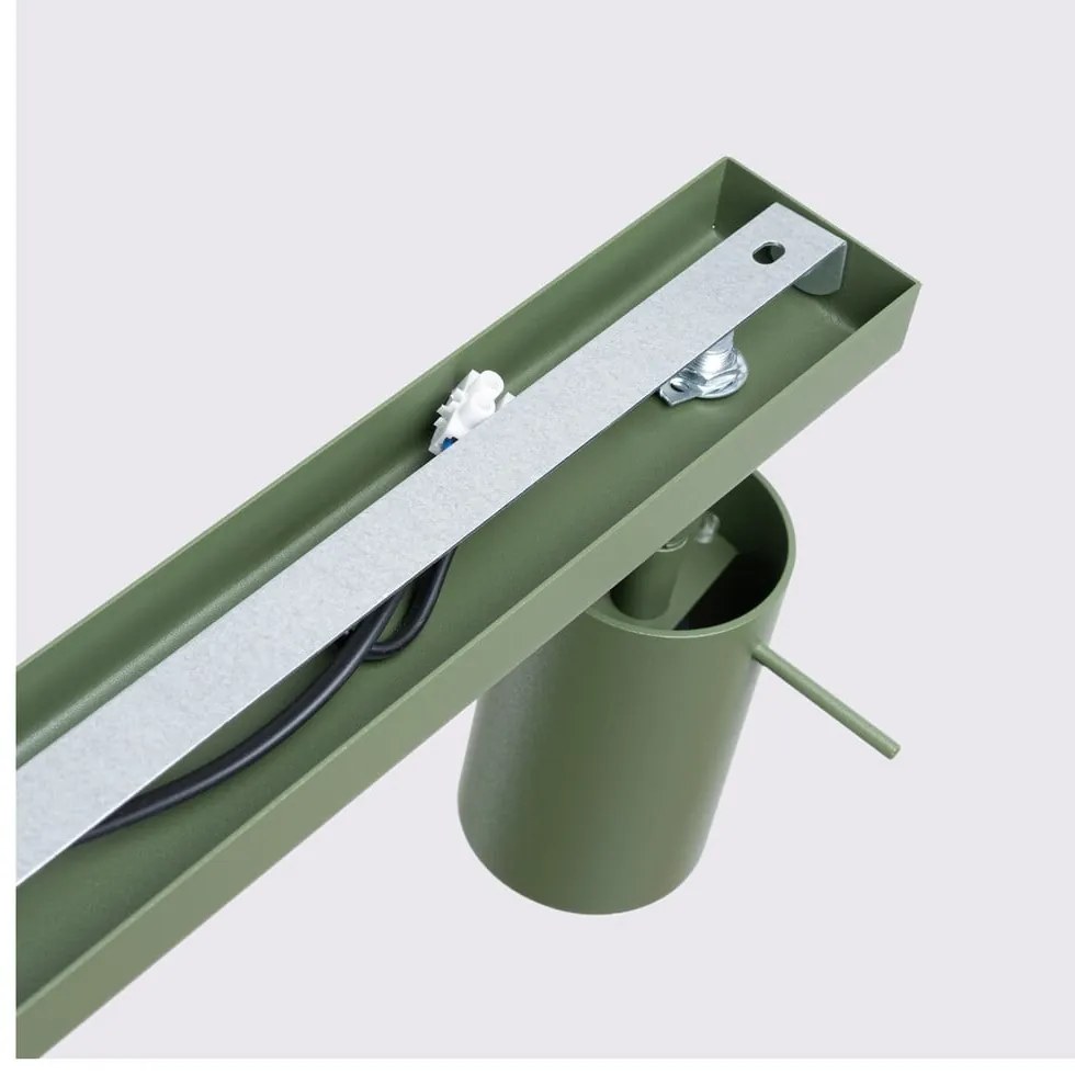 Zielona lampa punktowa 6x45 cm Etna – Sollux