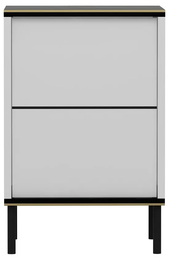 Stolik nocny Imaj White Marble