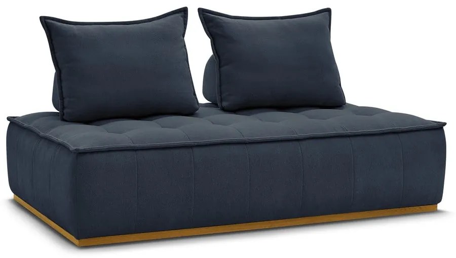 Ciemnoniebieska sofa z materiału bouclé 175 cm Elisa – Bobochic Paris