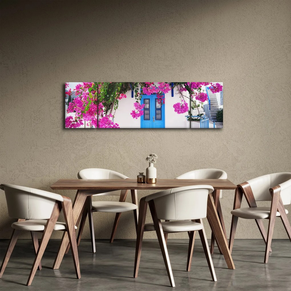Obraz - Tradycyjny grecki dom (170x50 cm)
