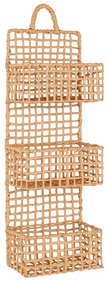 Wielopoziomowa metalowa półka w naturalnym kolorze 25 cm Sines – House Nordic