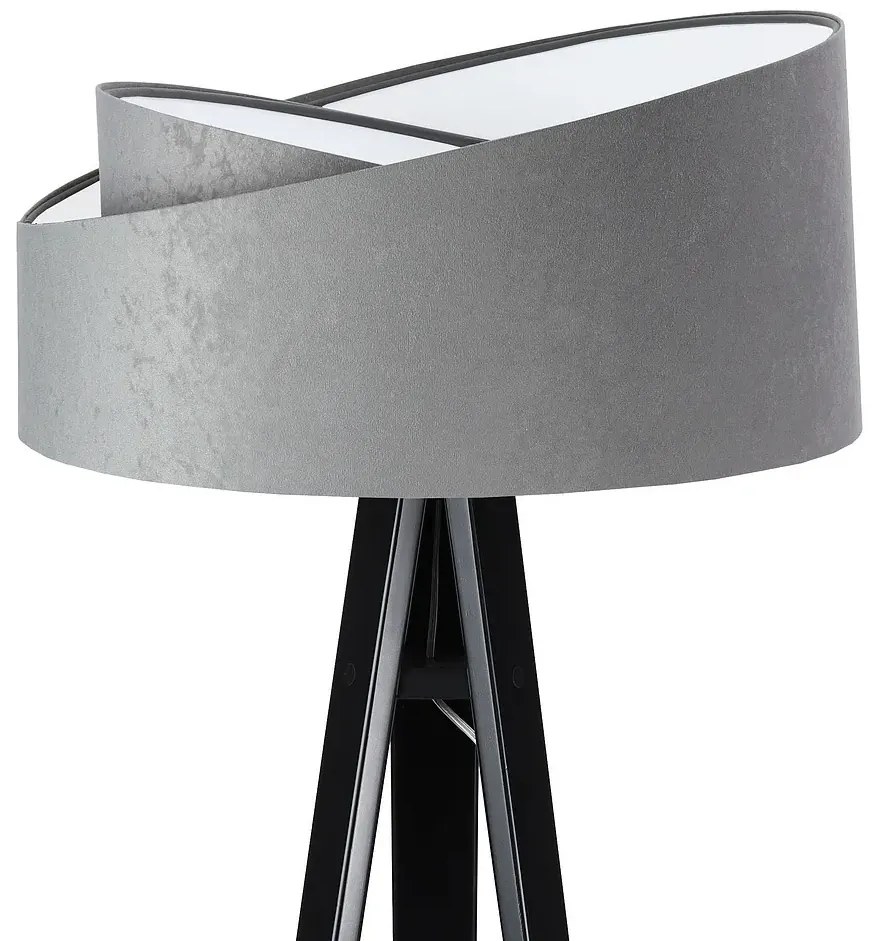 Lampa stojąca GEMSTONE szara/biała/czarna BPS KONCEPT