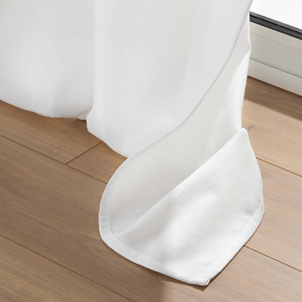 Biała zasłona termiczna z mikrowłókna 135x260 cm Micropolar – douceur d'intérieur