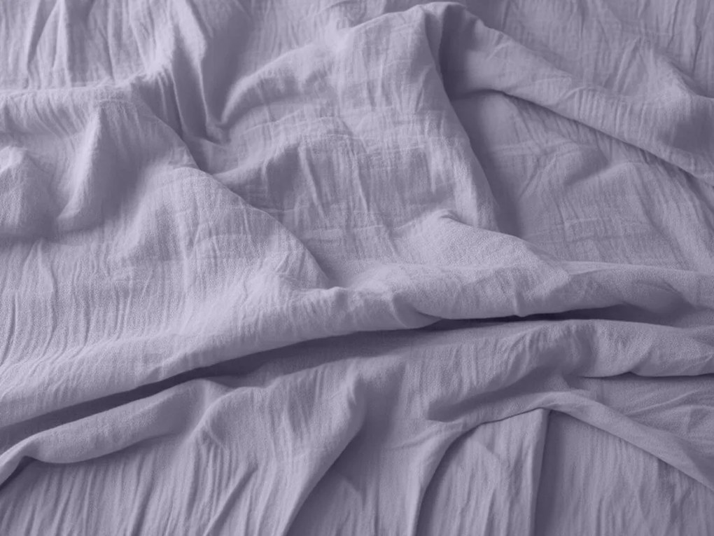 PrzytulneMieszkanie.pl PrzytulneMieszkanie.pl Muślinowa pościel MUSSARI jasny fioletowy Rozmiar pościeli: 70 x 90 cm | 140 x 200 cm