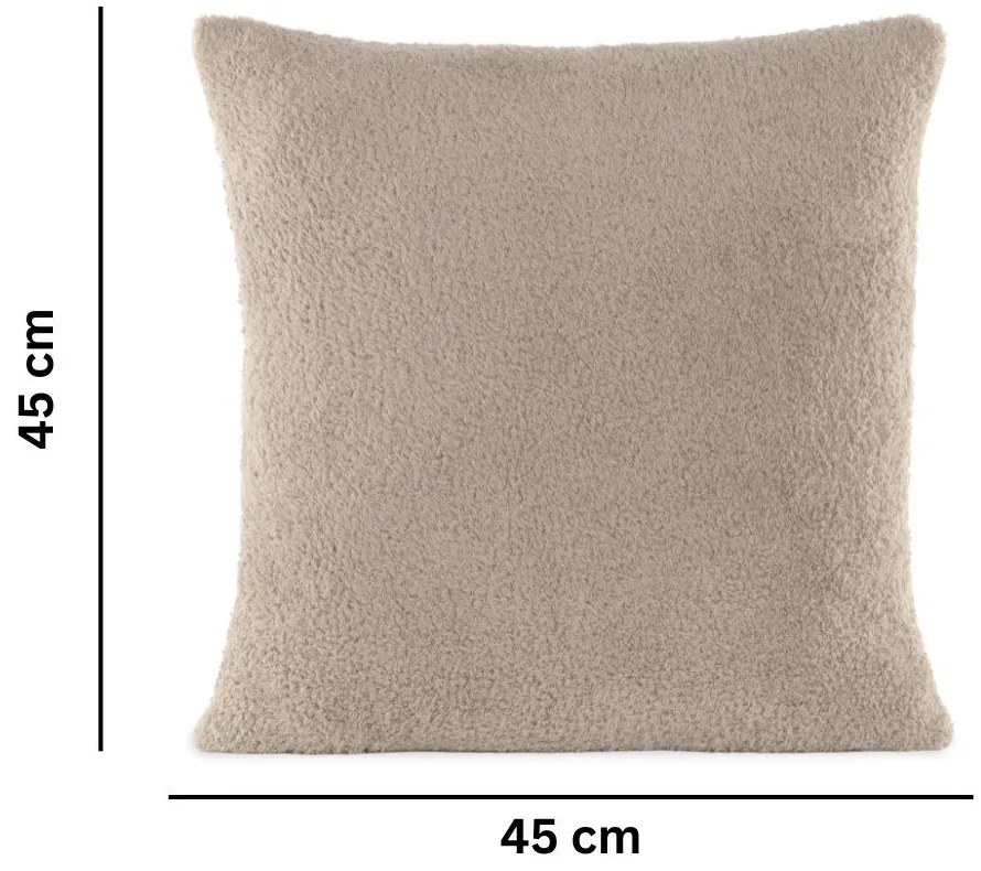Poduszka dekoracyjna z mikropluszu 45x45 cm Cocoon – Tiseco Home Studio