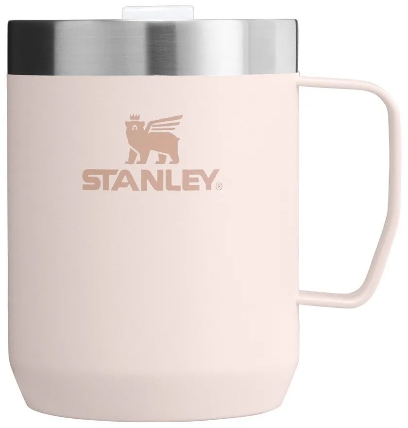 Jasnoróżowy kubek termiczny ze stali nierdzewnej 230 ml Stay-Hot Camp Mug Rose Quartz – Stanley